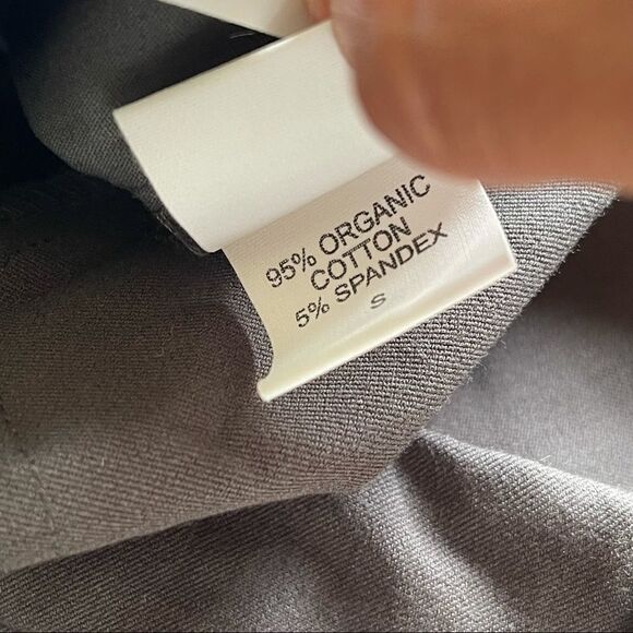 EILEEN FISHER Cotton Ankle Zippered PANT colorblock size S - Picture 6 of 8